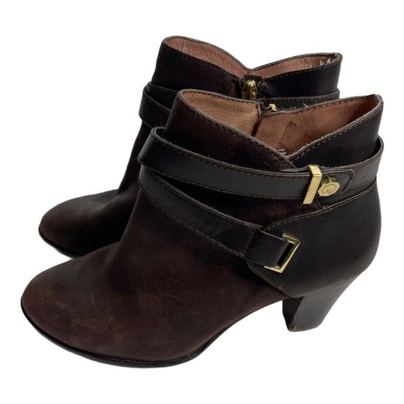 Louise Et Cie Ranier  Leather Heeled Ankle Booties - Picture 4 of 12